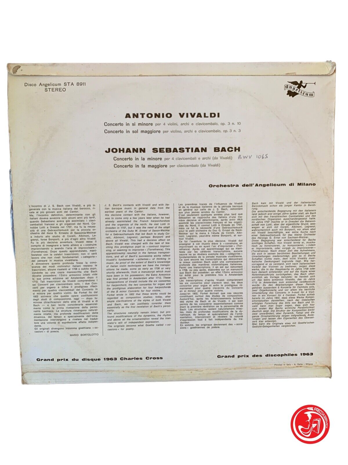 A. Vivaldi / J. S. Bach – Concerto In Si Minore, Concerto In Sol Maggiore