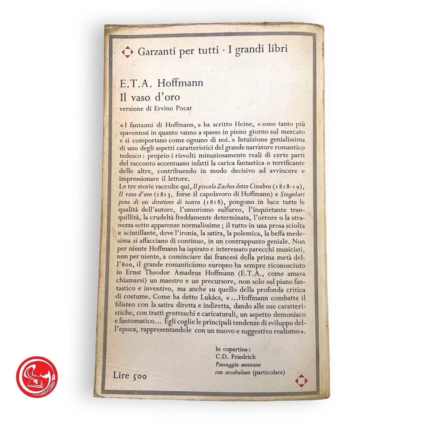 Il vaso d'oro - Hoffmann - Garzanti Editore s.a.s., 1969