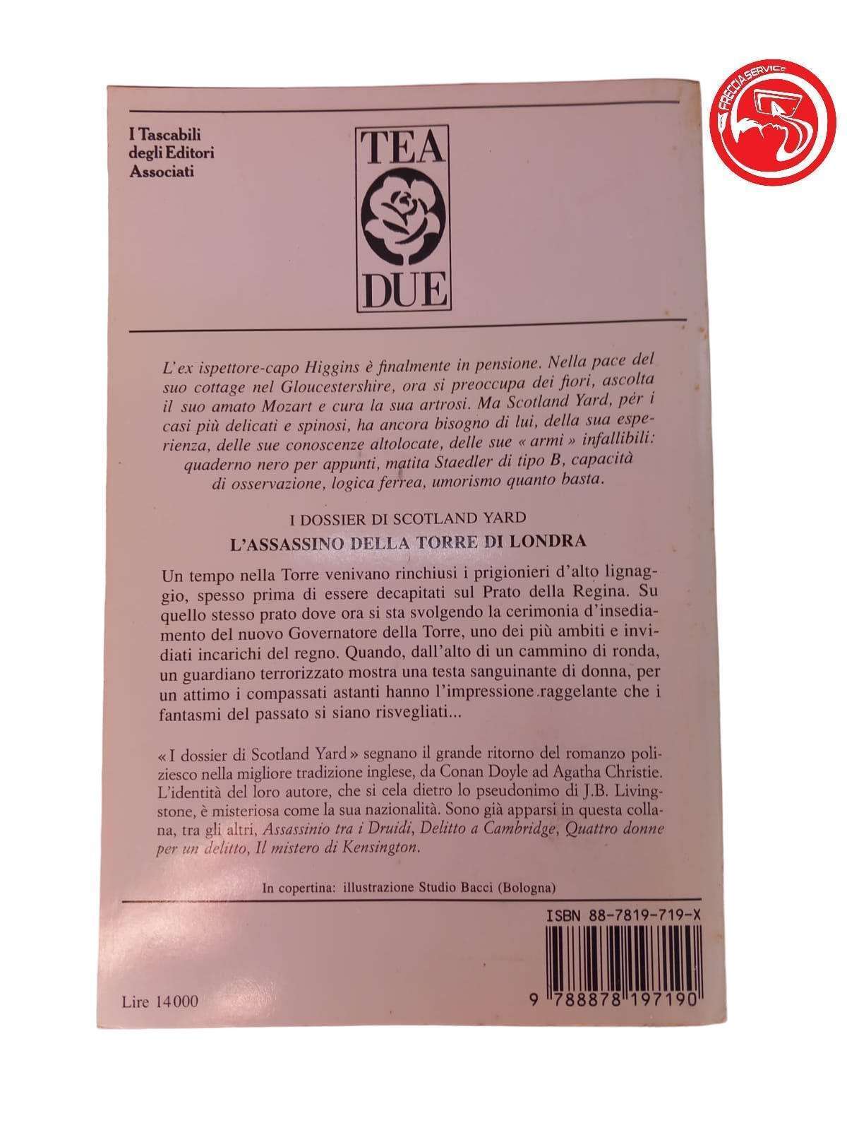 L'ASSASSINO DELLA TORRE DI LONDRA J.B. Livingstone