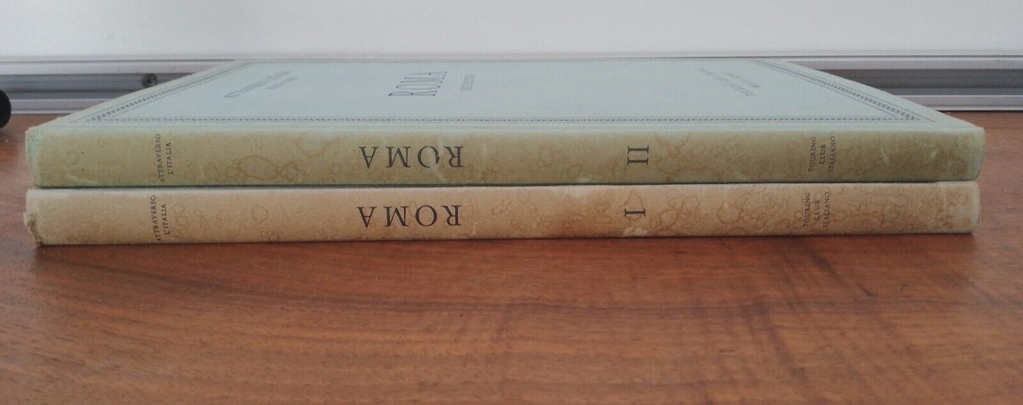 Rome - 2 volumes - Italian Touring Club - Through Italy - new series 1960