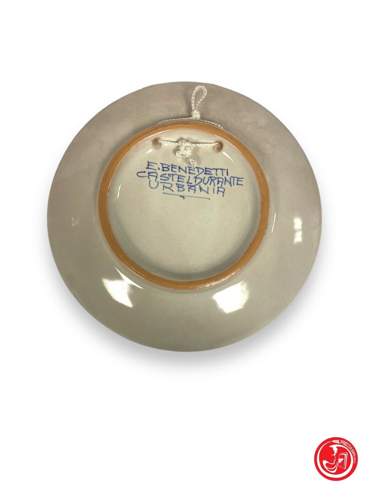 Piatto in ceramica E. Benedetti Casteldurante Urbania