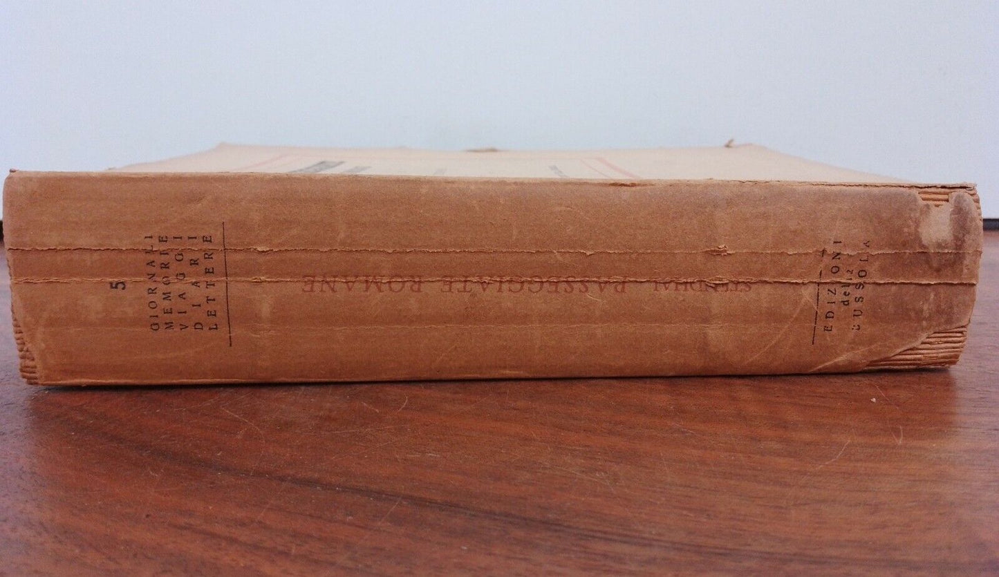 PASSEGGIATE ROMANE, di STENDHAL, ED.DELLA BUSSOLA 1944