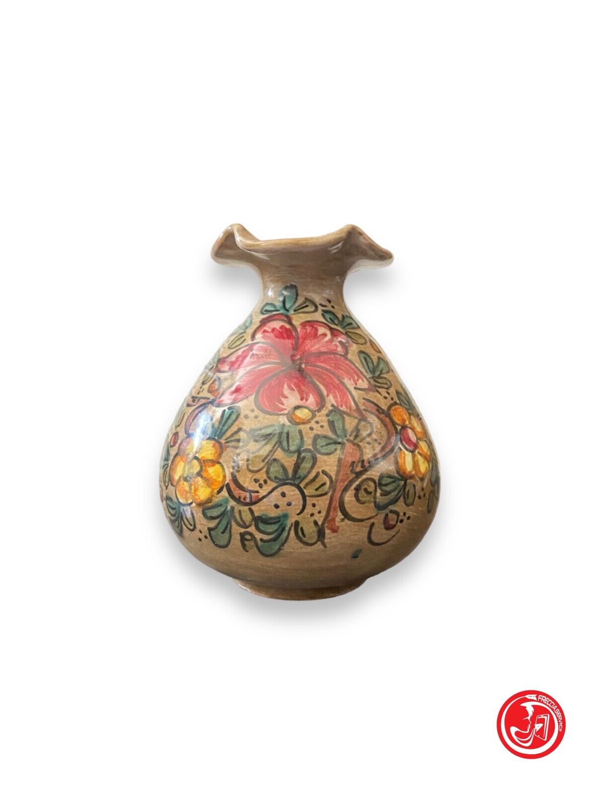 piccolo vaso decorativo in ceramica di Gubbio