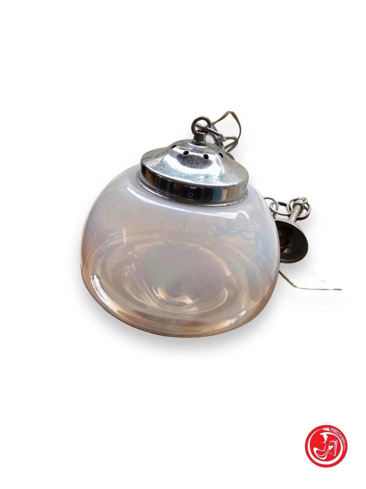 Lampadario a soffitto in vetro