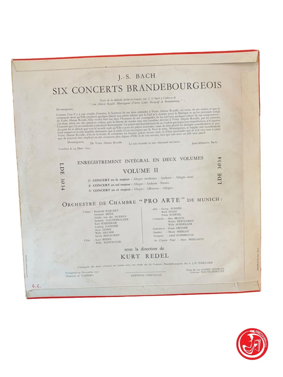 L'Orchestre De Chambre Pro Arte De Munich–Six Concerts Brandebourgeois (Vol.2