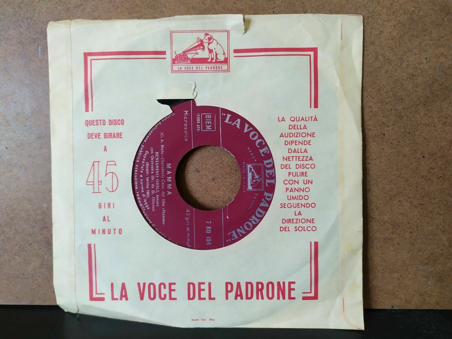 Beniamino Gigli – Mom / If You Want to Enjoy Life