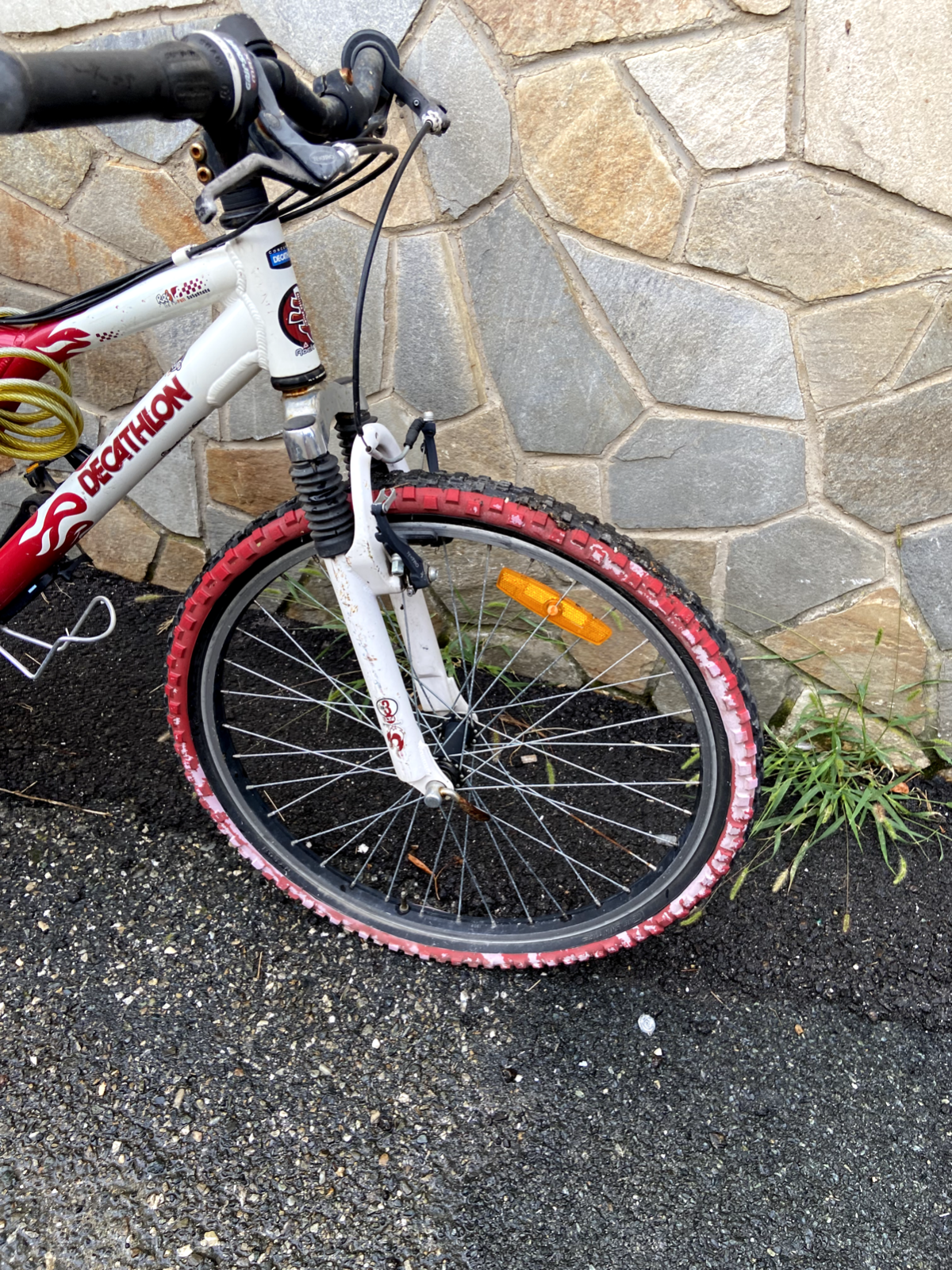 Bicicletta Decathlon rossa