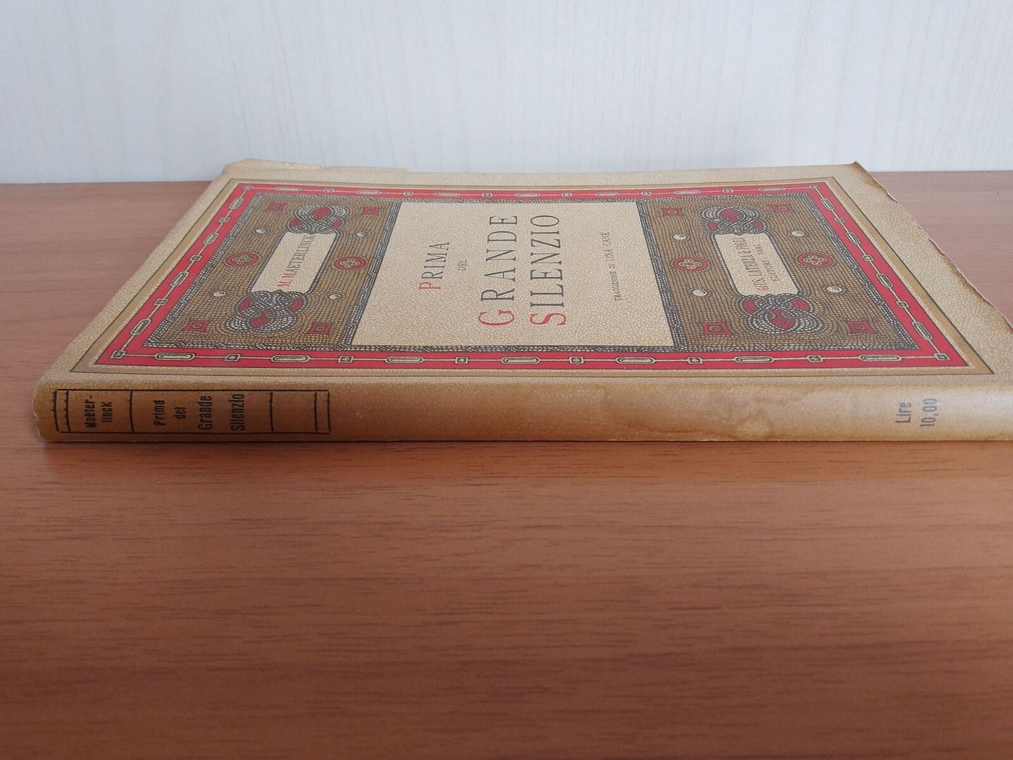 PRIMA DEL GRANDE SILENZIO, M. Maeterlinck, Laterza 1935