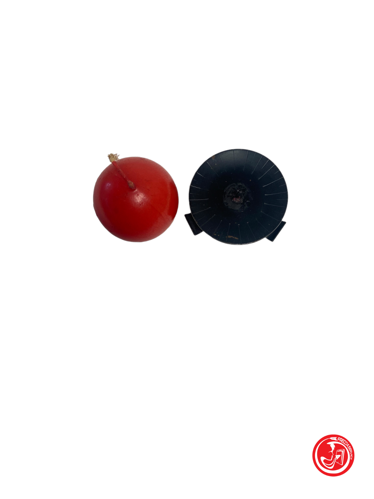 Black and red candle holder