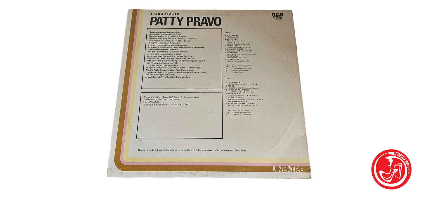 VINILE Patty Pravo – I Successi Di Patty Pravo