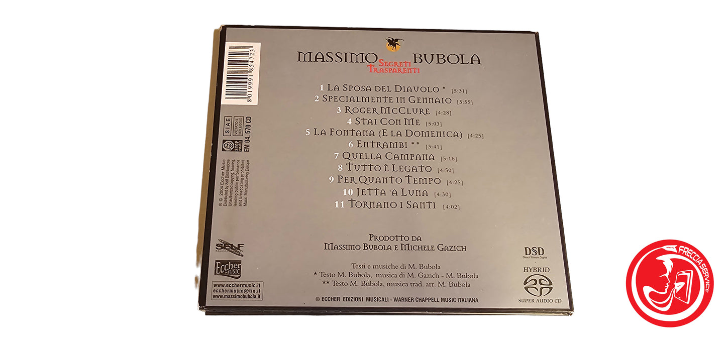 CD Massimo Bubola – Segreti Trasparenti