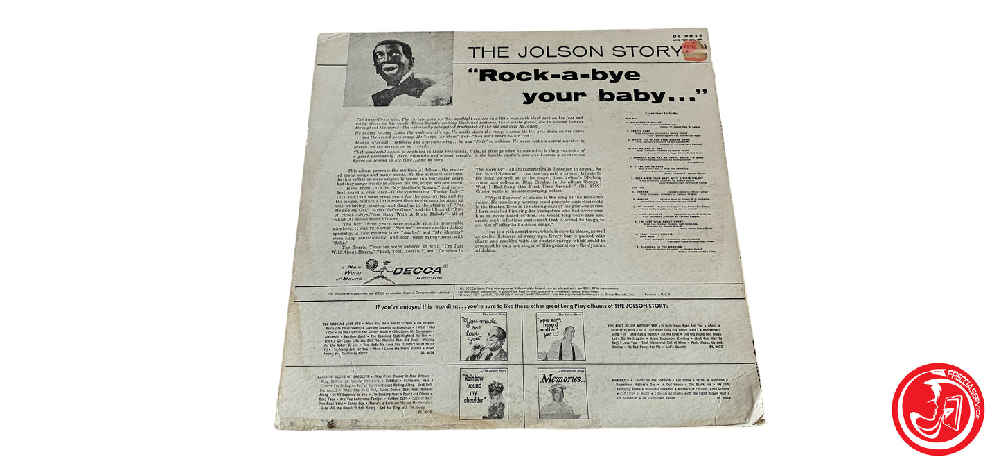 VINILE Al Jolson – The Jolson Story "Rock-A-Bye Your Baby..."