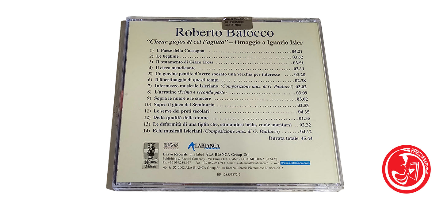 CD Roberto Balocco – "Cheur Giojos El cel L'Agiuta" - Omaggio A Ignazio Isler