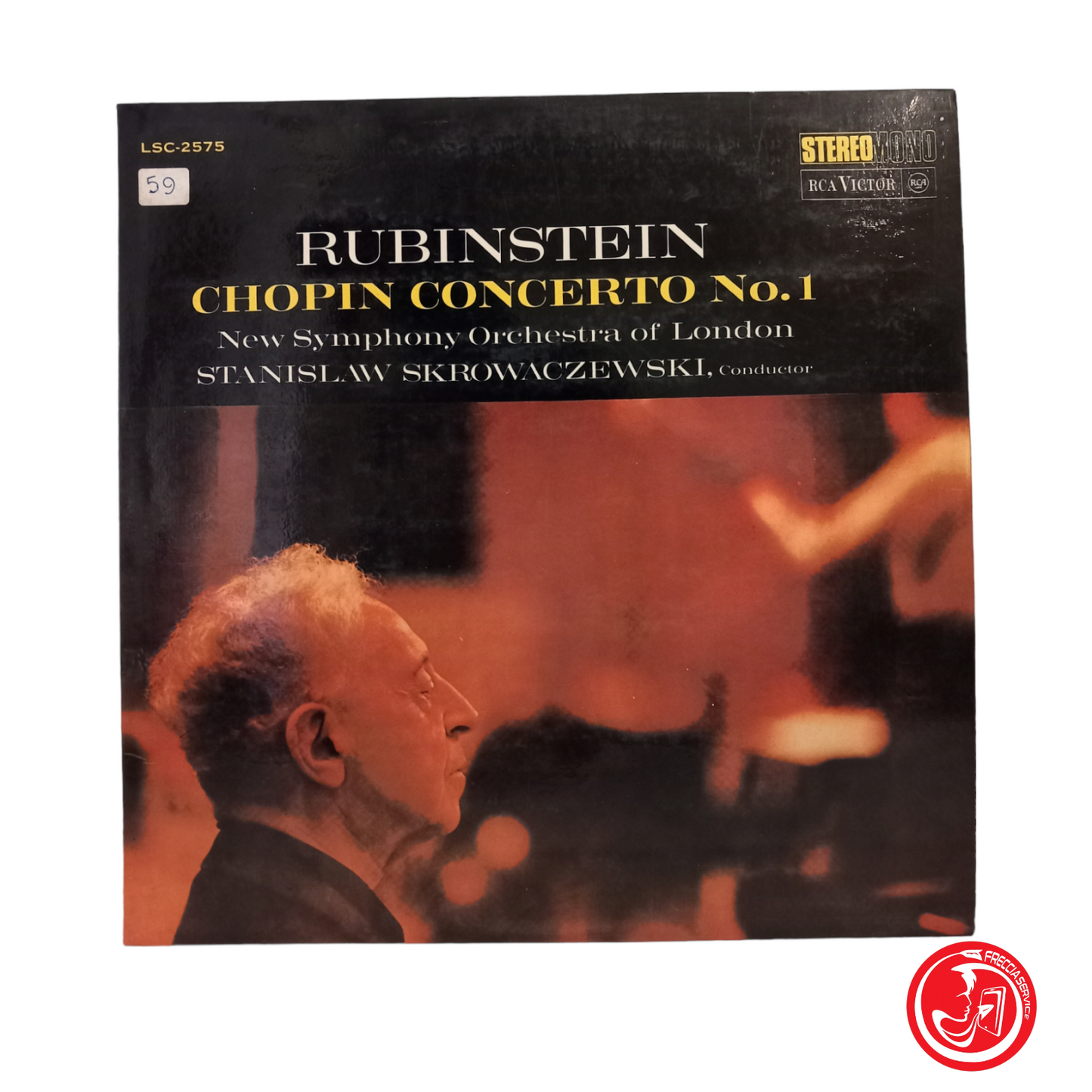 RUBINSTEIN CHOPIN CONCERTO No. 1  New Symphony Orchestra of London