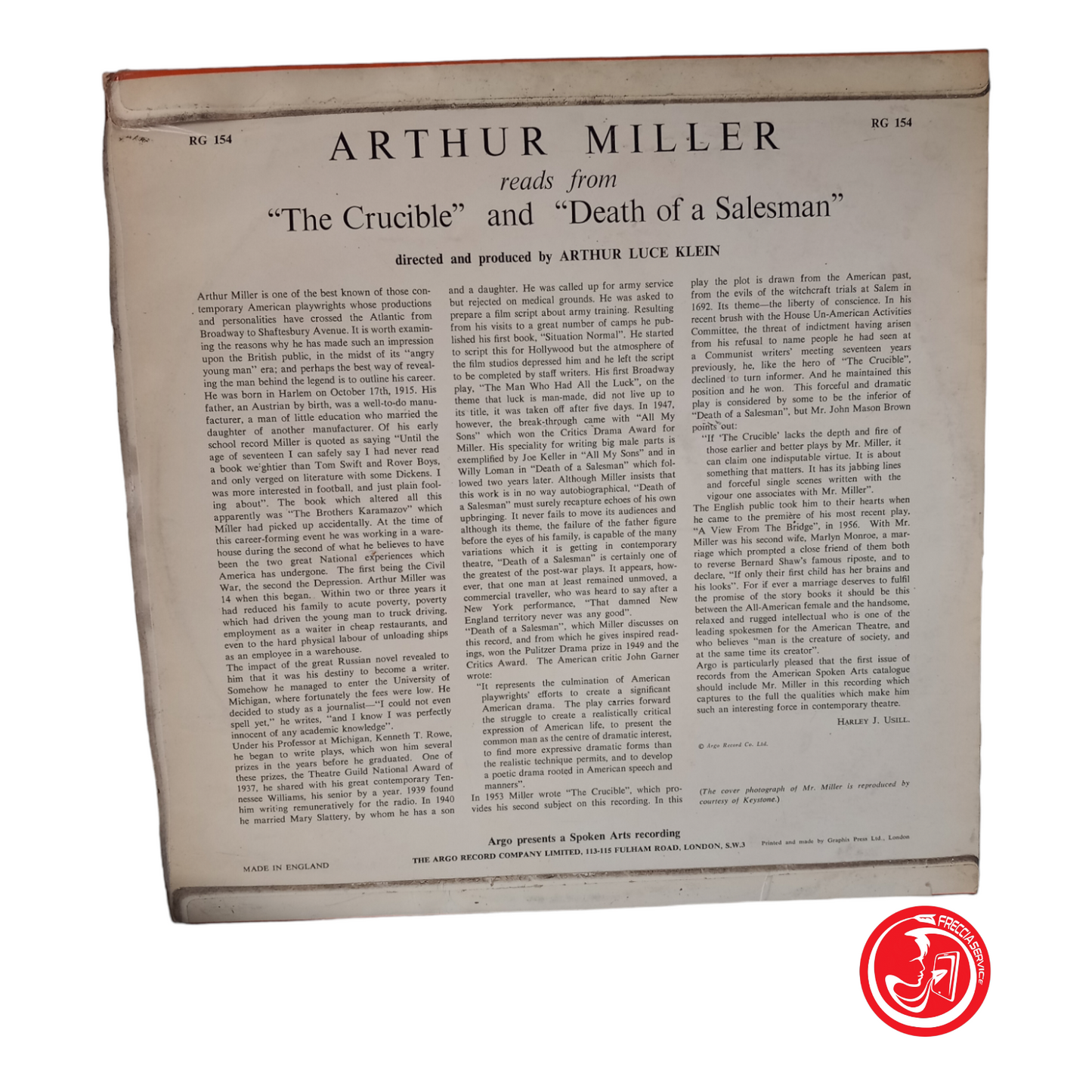 ARTHUR MILLER LE CREUSET, MORT D'UN VENDEUR