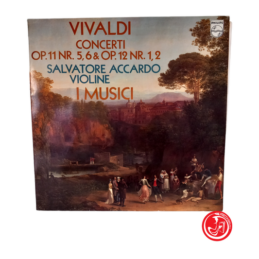 VIVALDI CONCERTS OP. 11 NO. 5,6 &amp; OP.12 NR.1,2 SALVATORE ACCARDO VIOLINES I MUSIC