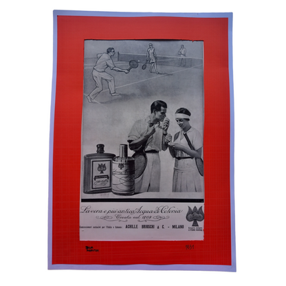 Advertising print from the 1930s 