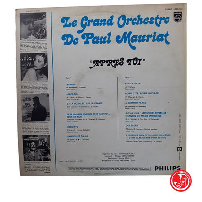 LE GRAND ORCHESTRE DE PAUL MAURIAT "APRES TOI"