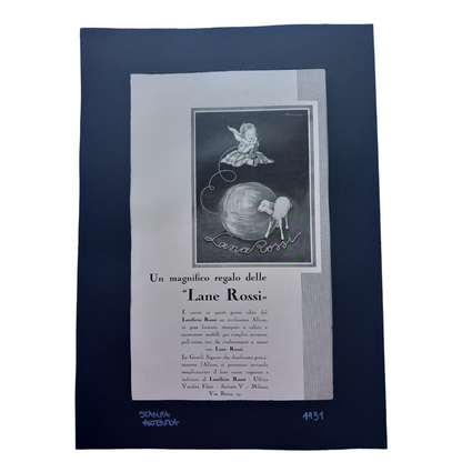 Advertising print from the 1930s 