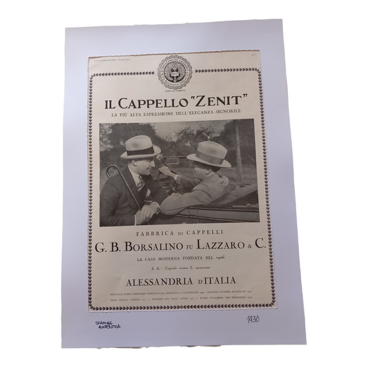 Stampa pubblicitaria anni '30