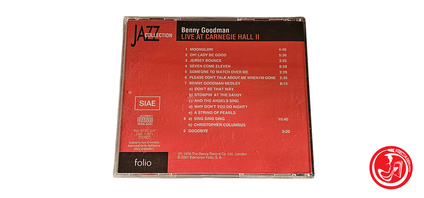 CD jazz collection - Benny goodman live at Carnegie hall 2