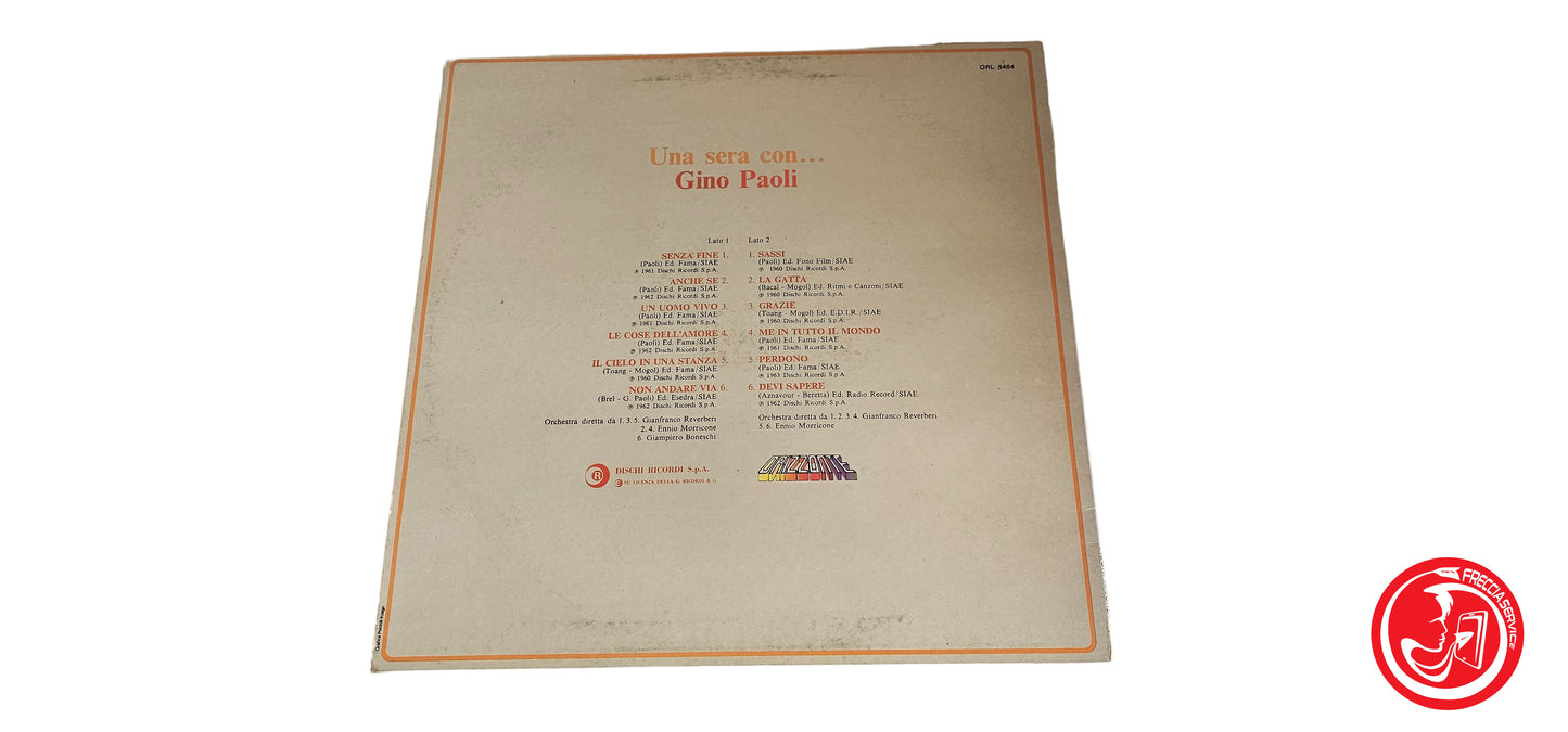 VINILE Gino Paoli – Una Sera Con Gino Paoli