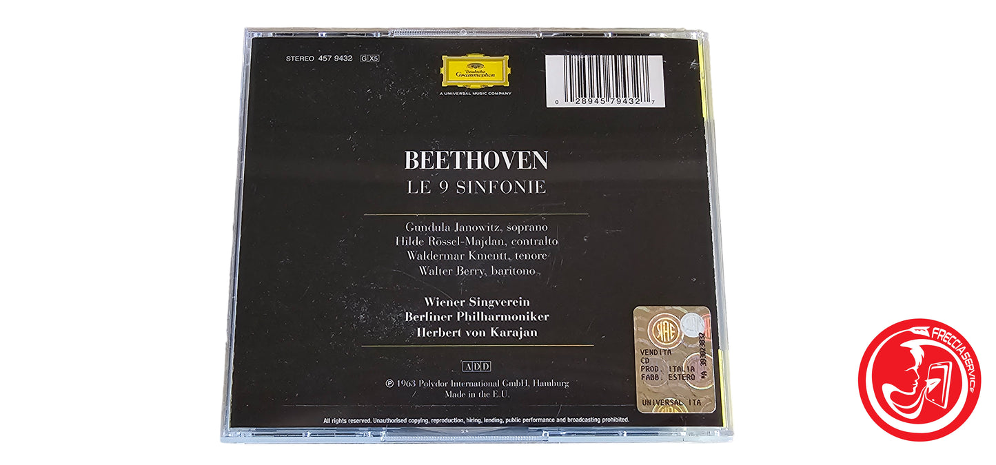 CD Beethoven - Karajan, Berliner Philharmoniker – Le 9 Sinfonie