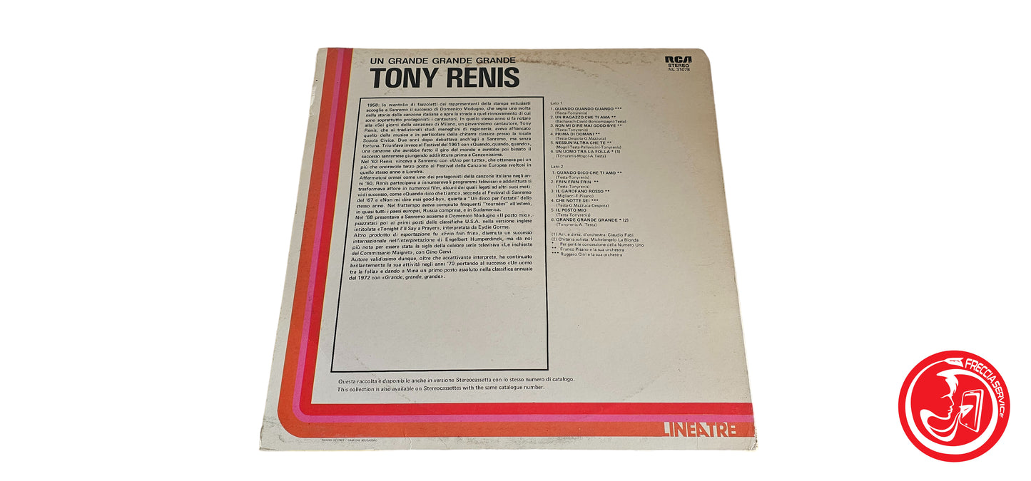 VINILE Tony Renis – Un Grande Grande Grande