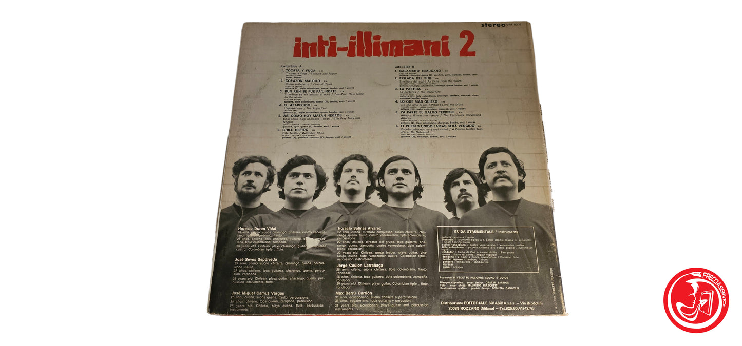 VINILE Inti-Illimani – Inti-Illimani 2 - La Nueva Cancion Chilena