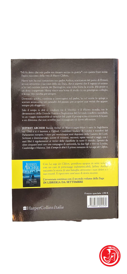 JEFFREY ARCHER SEUL LE TEMPS LE DIRE, 2018