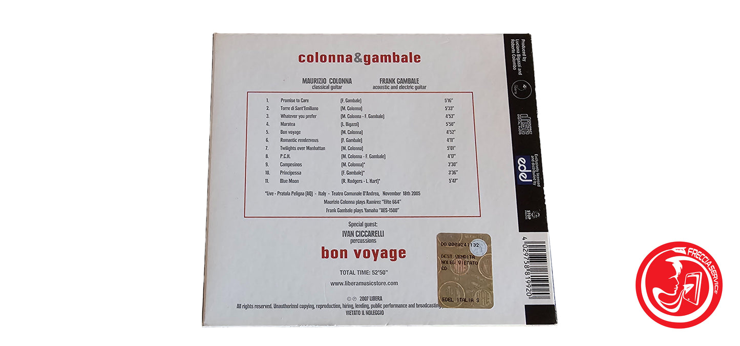 CD COLONNA E GAMBALE - BON VOYAGE CD