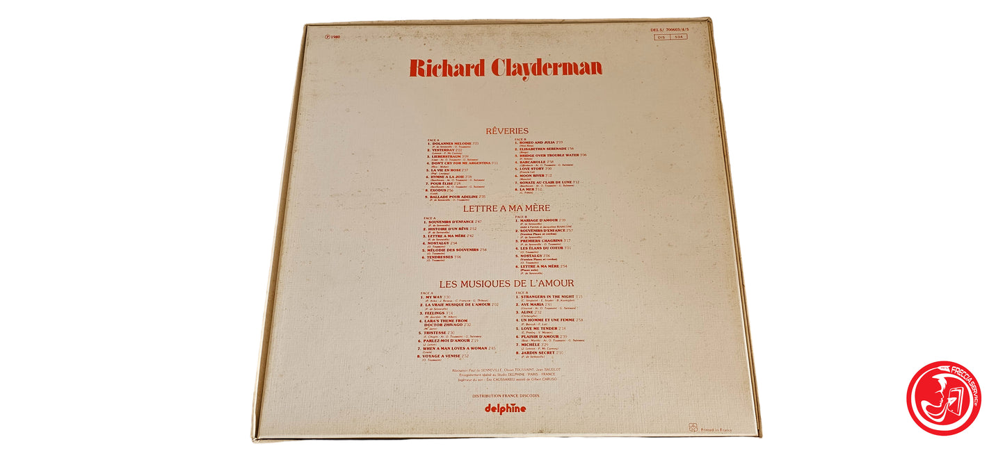 VINILE Richard Clayderman – 3 Disques D'Or - 10 Partitions Musicales