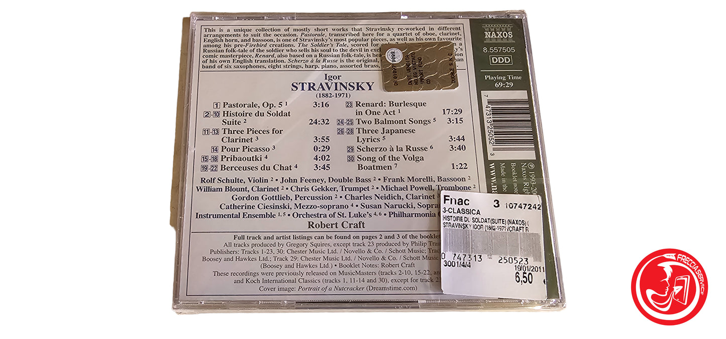 CD stravinsky - historie du soldat renard