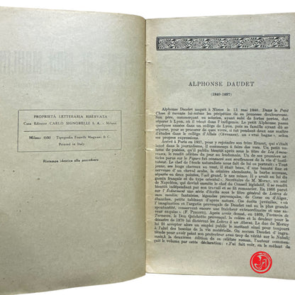 Saggistica - A. Daudet - Lettres de mon moulin - Lettere scelte