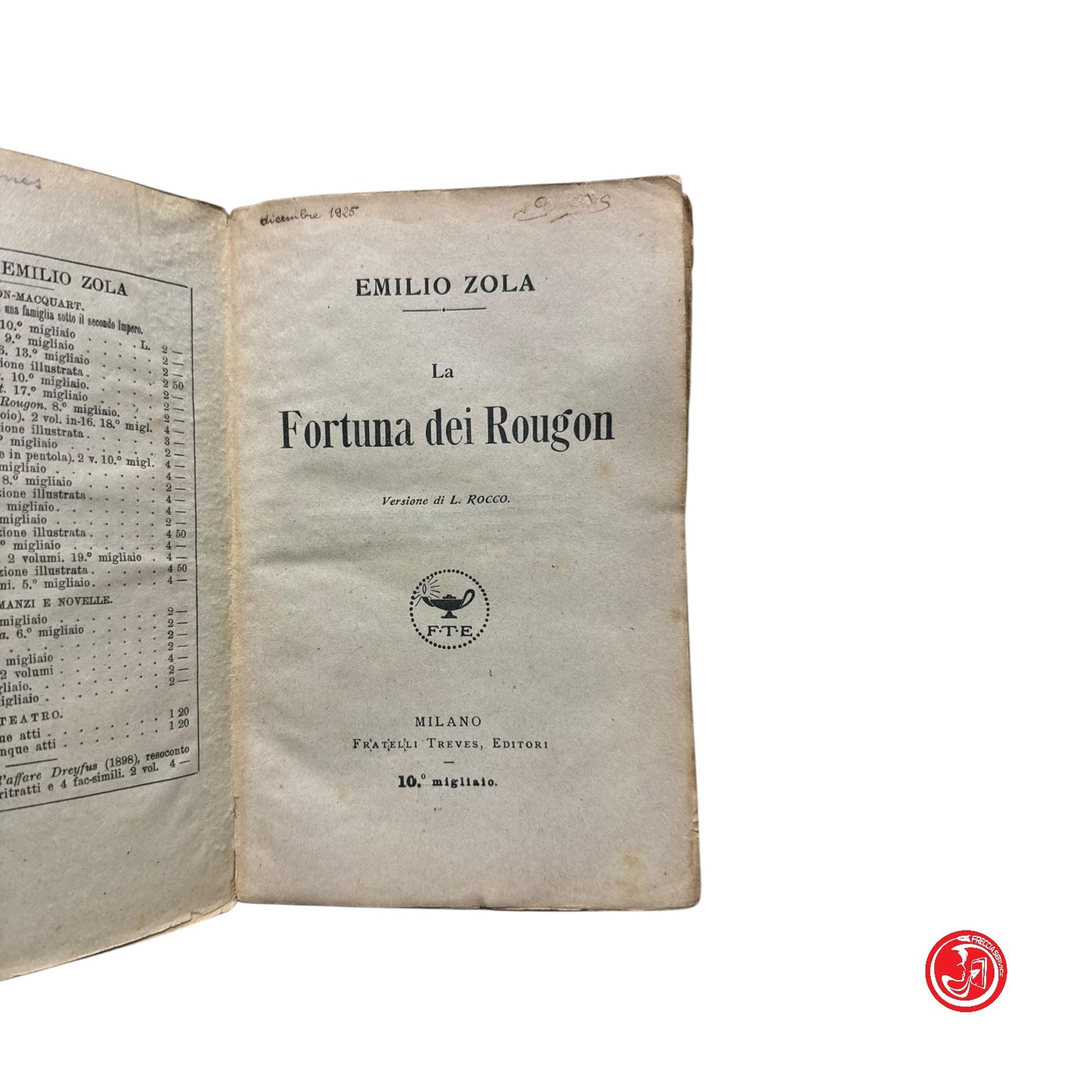Romanzo - Emilio Zola - La fortuna dei Rougon