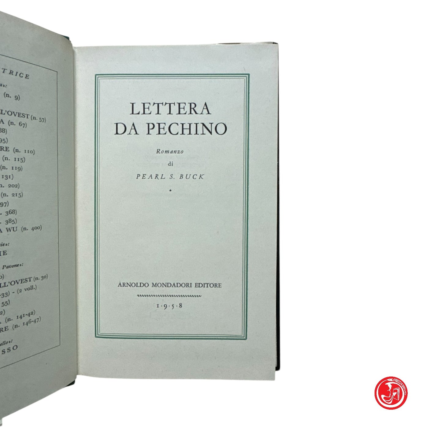 Collezione - P. S. Buck - Lettera da Pechino