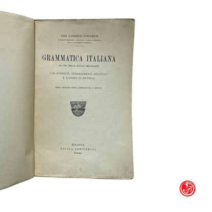 Libro di testo - Grammatica italiana ad uso delle scuole con nozioni di metrica