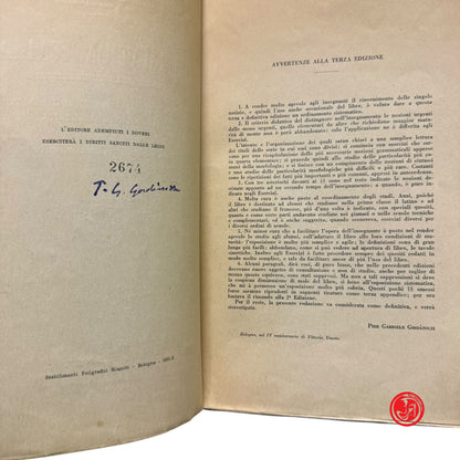 Libro di testo - Grammatica italiana ad uso delle scuole con nozioni di metrica