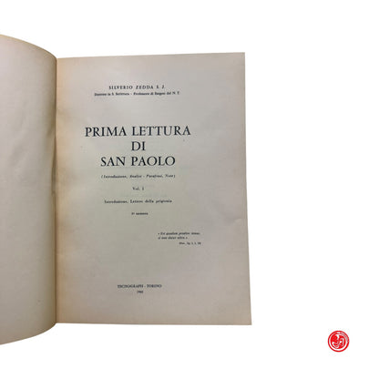 Religione - Prima lettera di San Paolo Vol. 1 - Introduzione, Lettere della Prig