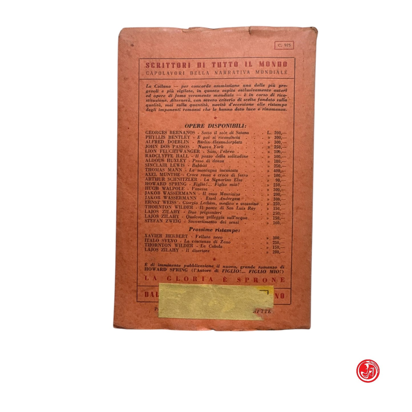 Collezione - L. Zilahy - Due prigionieri - Volume n. 25
