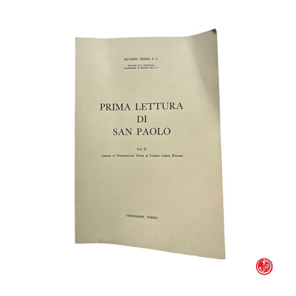 Religione - Prima lettera di San Paolo Vol. 2 - Introduzione, Lettere della Prig