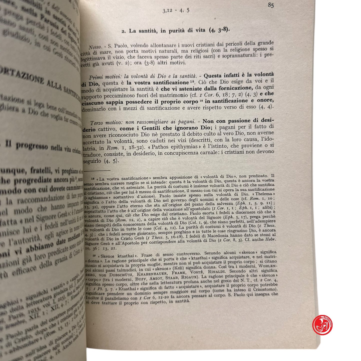 Religione - Prima lettera di San Paolo - Torino, 1964