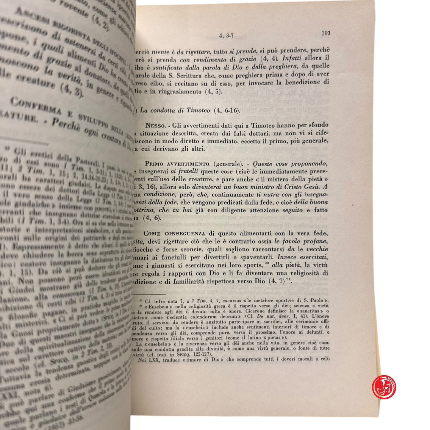Religione - Prima lettera di San Paolo Vol. 3 - Introduzione, Lettere della Prig
