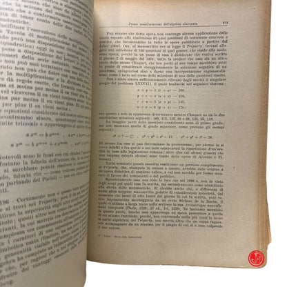 Matematica - G. Loria - Storia delle matematiche dall'alba della civiltà al tram