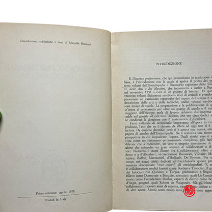 J. B, d'Alembert - Il discorso preliminare all'Enciclopedia