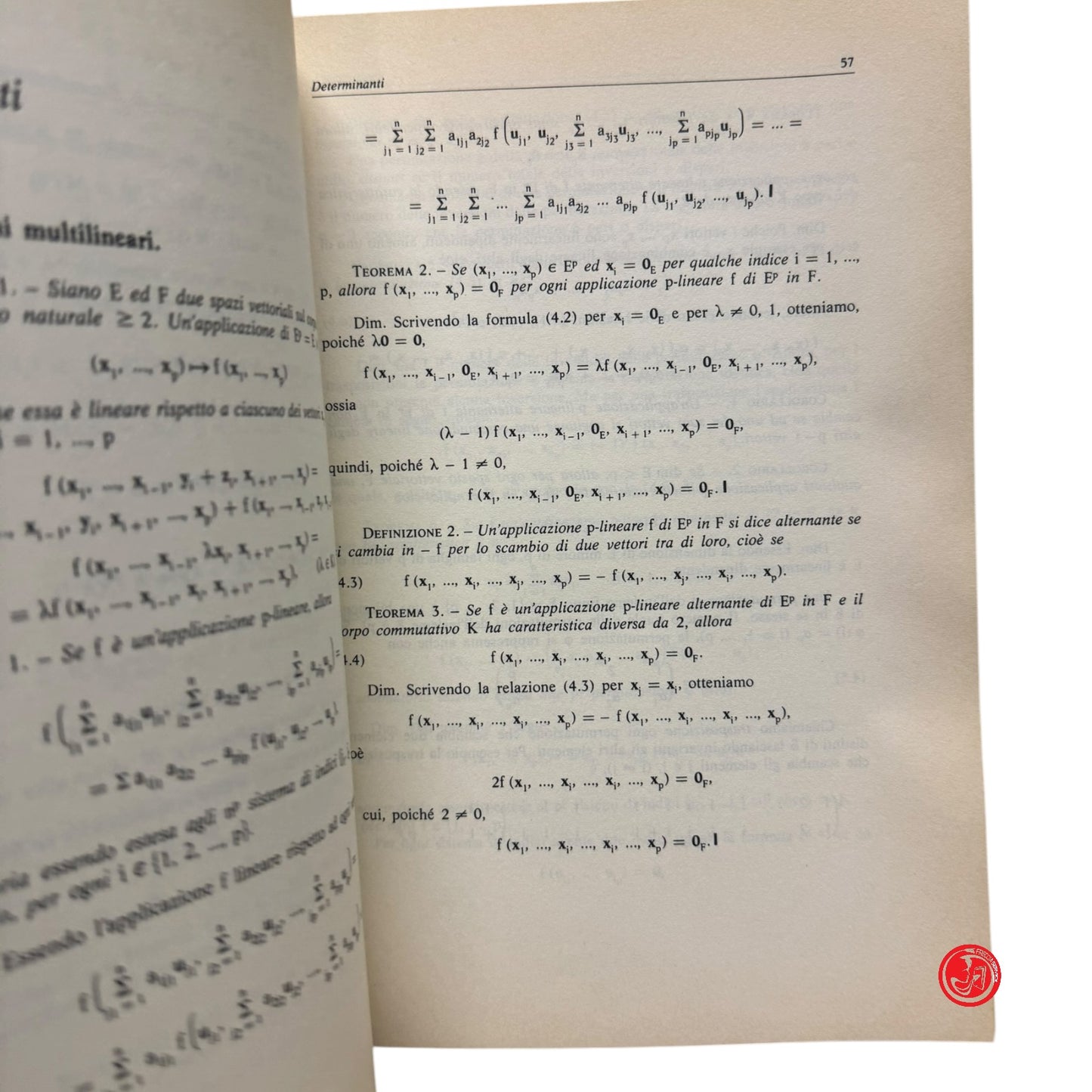 Matematica - Marius Stoka - Corso di geometria