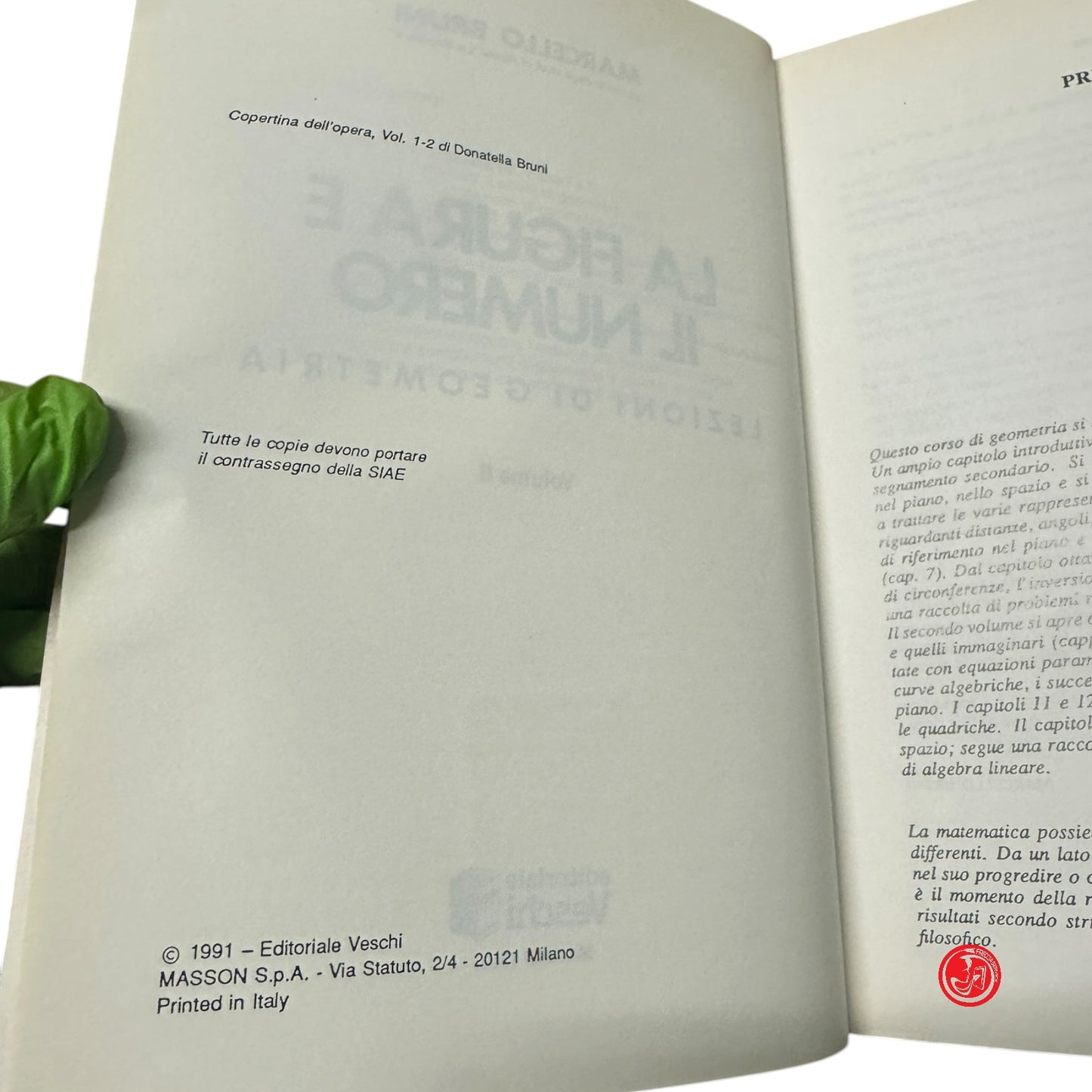 Matematica - M. Bruni - La figura e il numero lezioni di geometria Vol. 1 e 2