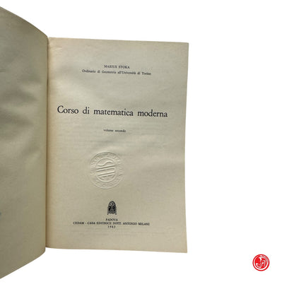 Matematica - M. Stoka - Corso di matematica moderna -  Vol. 1, 2 e 3