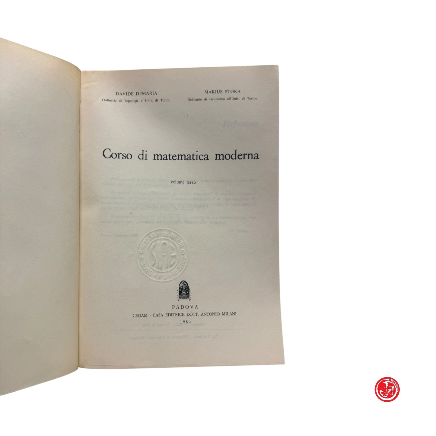 Matematica - M. Stoka - Corso di matematica moderna -  Vol. 1, 2 e 3