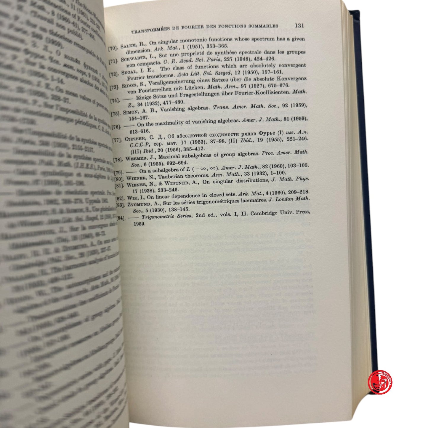 Matematica - Proceedings of the international congress of mathematicians 1962